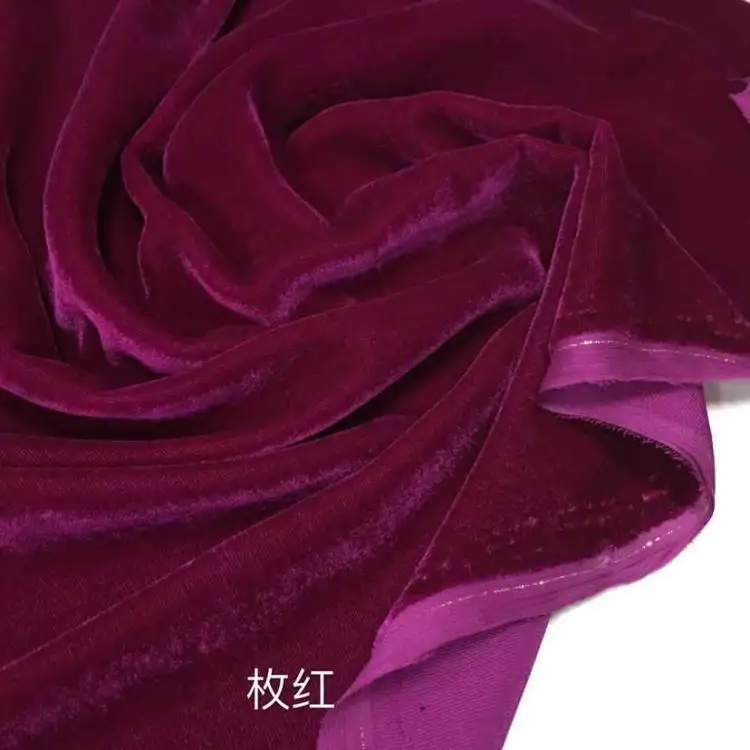 100x114 см Класс однотонные, шелковые Undercloth реальный бархат Cheongsam Золотой Вельветовое платье шелковое Вельветовое Платье Шелковые ткани высокого качества;