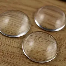 20 шт./лот 25 мм круглые плоские снизу прозрачный стеклянный кабошон, высокое качество, поможем правильно потратить деньги!(Z2-09