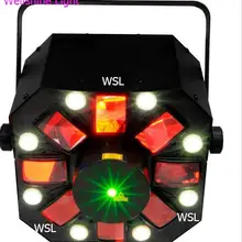 2 шт./лот Новое поступление led гобо и лазер 2 в одном вечерние светильник с эффектами