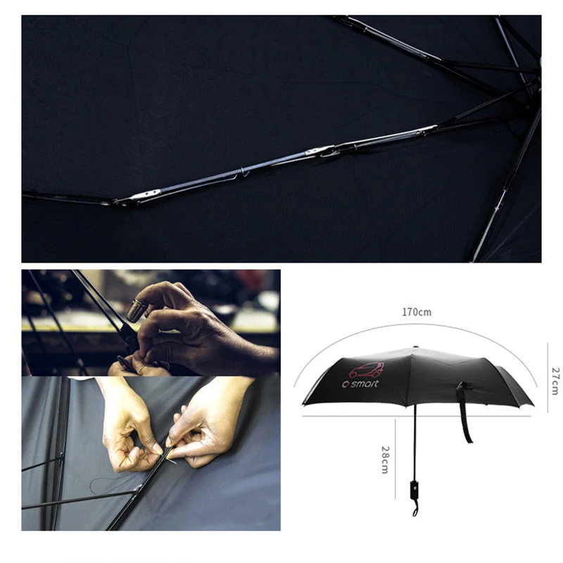 Автомобильный Стайлинг автоматический зонт аксессуары подарок для Mercedes-Benz smart fortwo 451 forfour 453 450 авто аксессуары