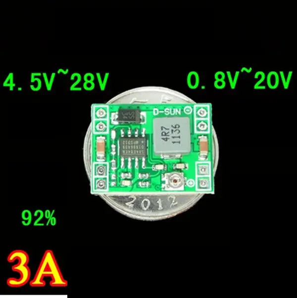 DYKB MINI 3A DC понижающий 5 28 В до 3 20 в 9 12 Регулируемый преобразователь Регулятор Блок