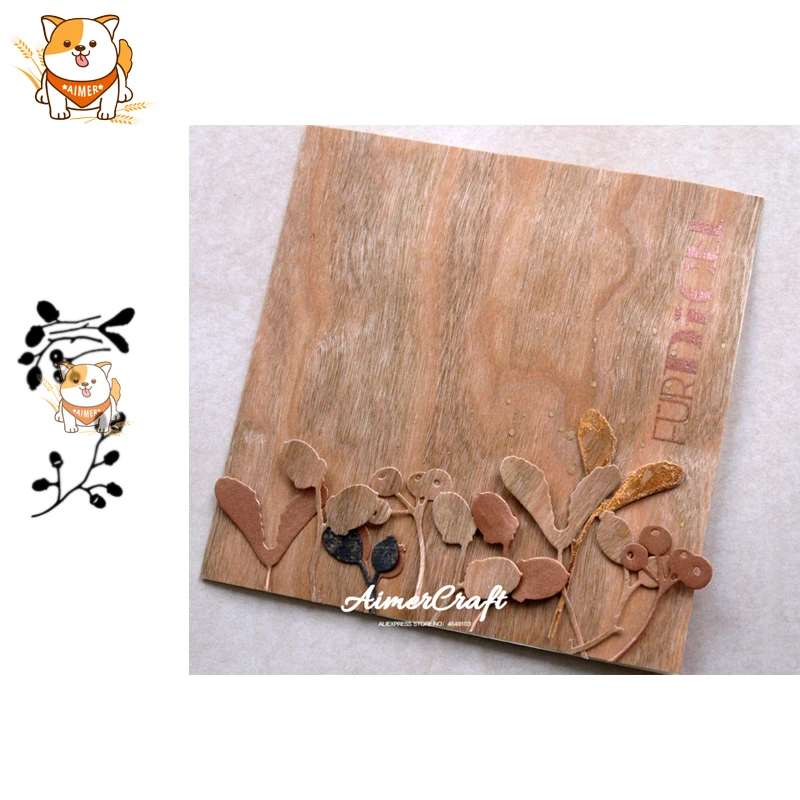 

Berry Bacca Plant Metal Cutting Dies Scrapbooking Stencil For DIY Paper Card Decorative Embossing Die Cut Craft Dies New 2019