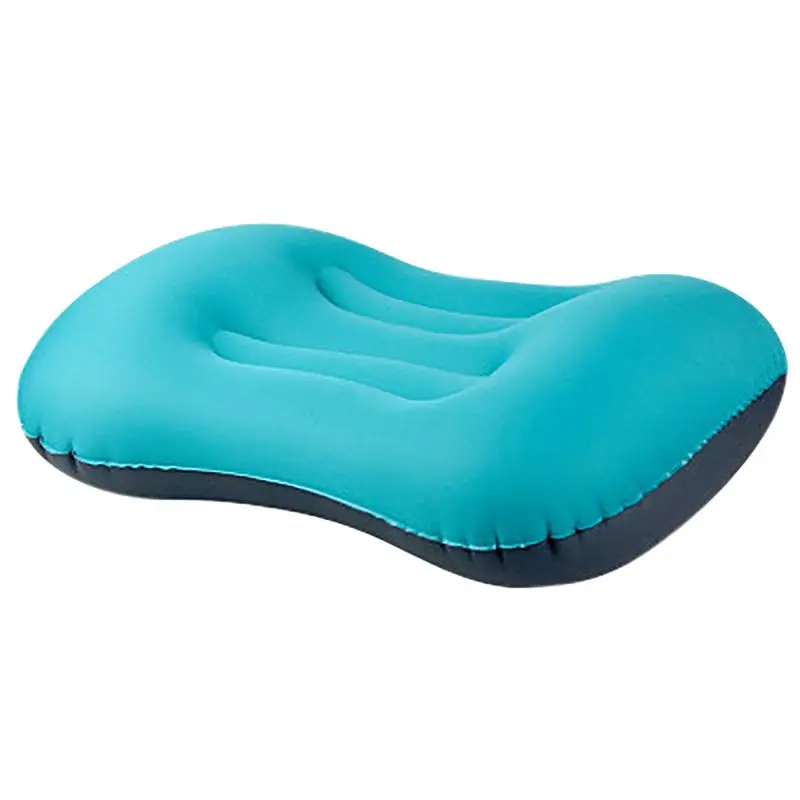 B-Light Blue Открытый кемпинг надувная подушка-подголовник для шеи портативный практичный мягкий для хранения автомобиля-голова самолета Путешествия шеи защиты - Цвет: B-Light Blue