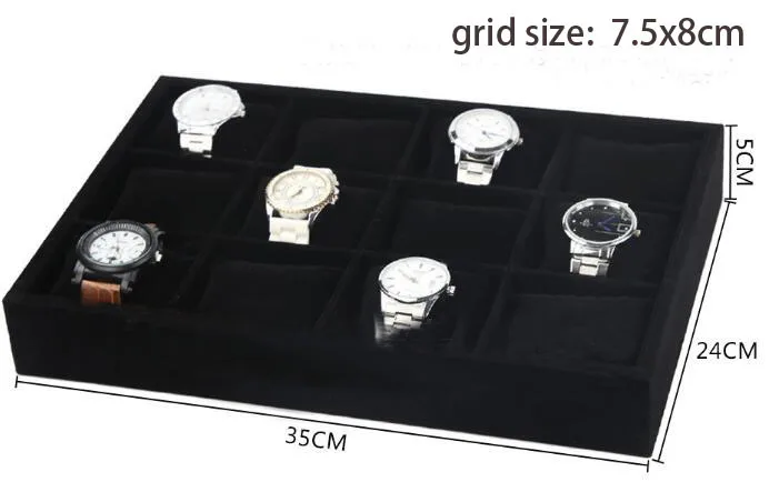 Китай часы ювелирные изделия и аксессуары для часов OEM дисплей набор на заказ 12 сетки/Слоты Дисплей сбор дома/магазин сбора наборы