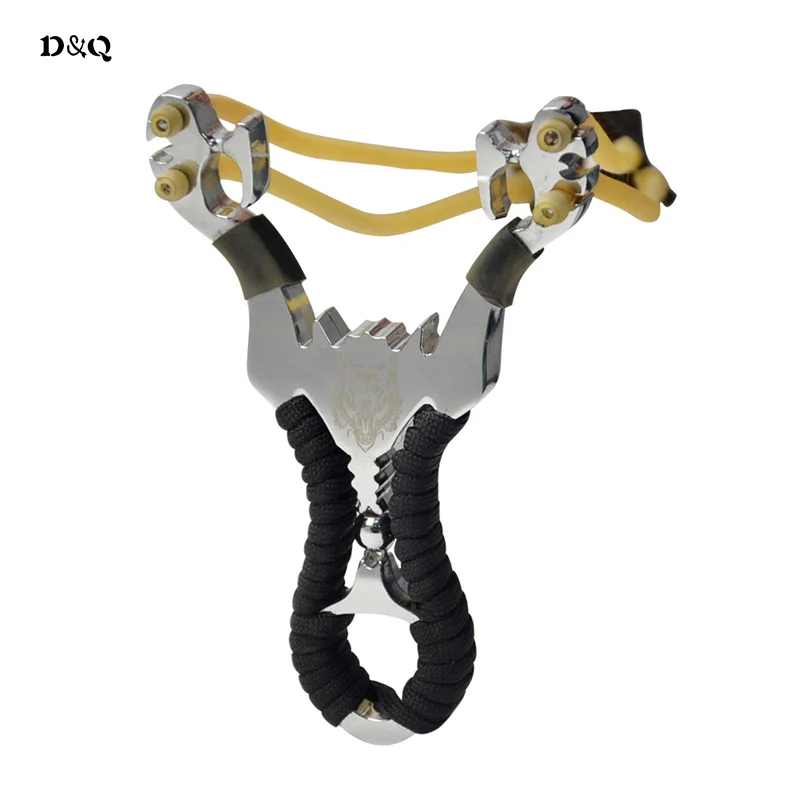 

Powerful Hard Alloy Aluminium Slingshot Hunting Bow Sling Shot Catapult for Outdoor Shooting Fishing Camping Sport Travel Kits