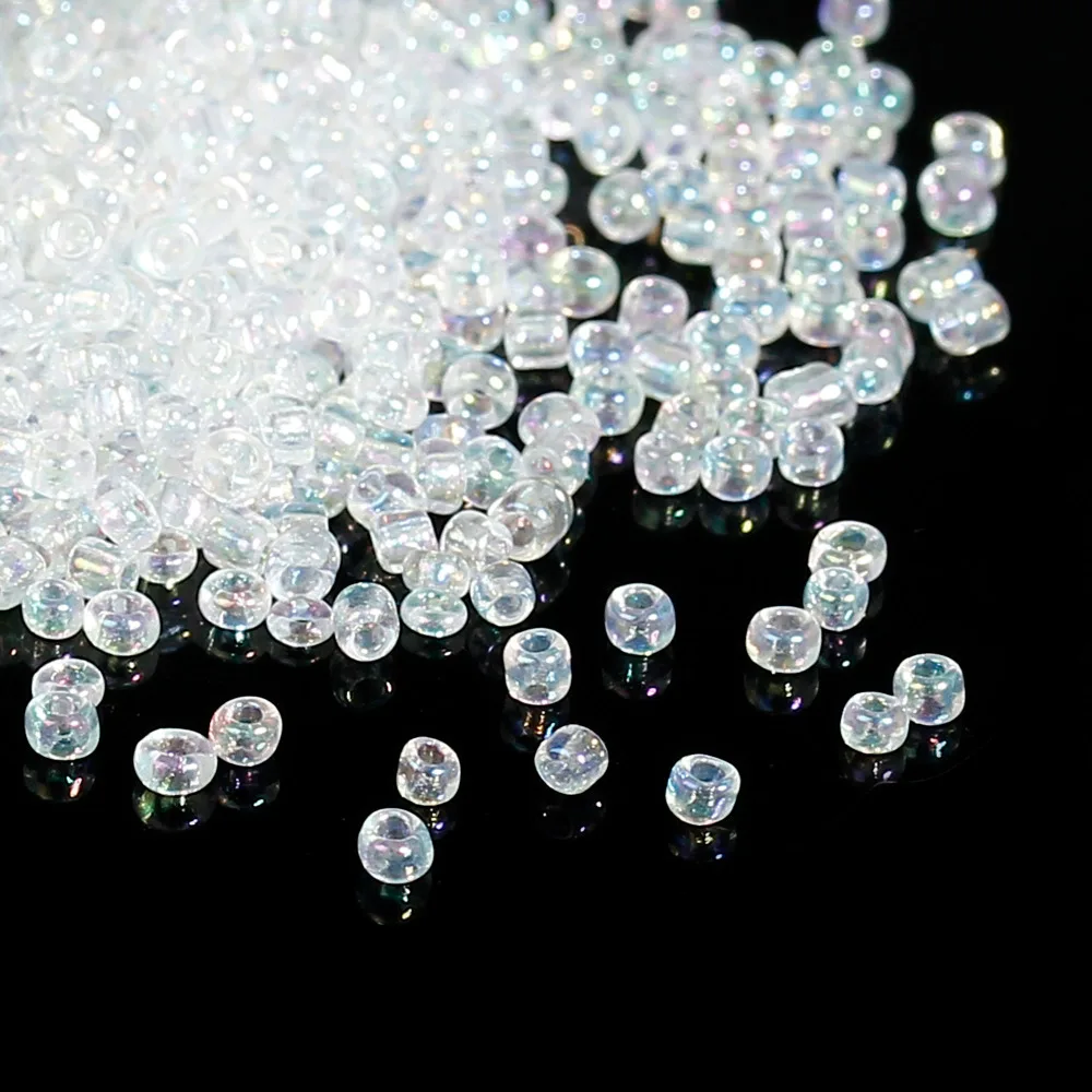 

8SEASONS 100 Gram Clear AB Color Glass Seed Beads 10/0 Jewelry Making (B09085)