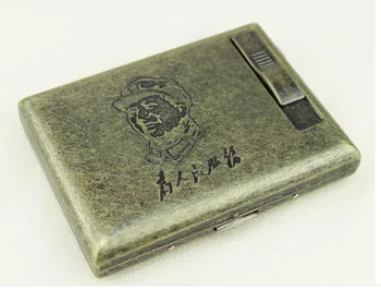 

USB lighter cigarette case for 20 cigarettes pack