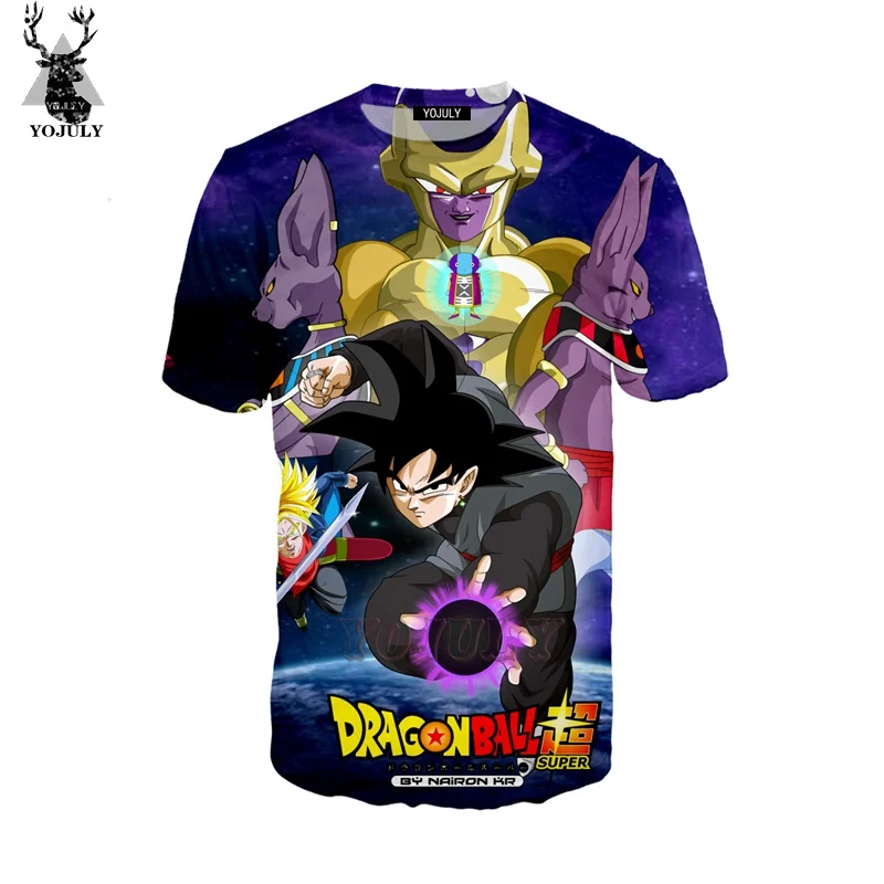 

YOJULY 3D Print Unisex Dragon Ball Z DBZ Black Goku Frieza Trunks Vest/T-shirt/Sweatshirt/Hooded hoodies Harajuku O-neck 071