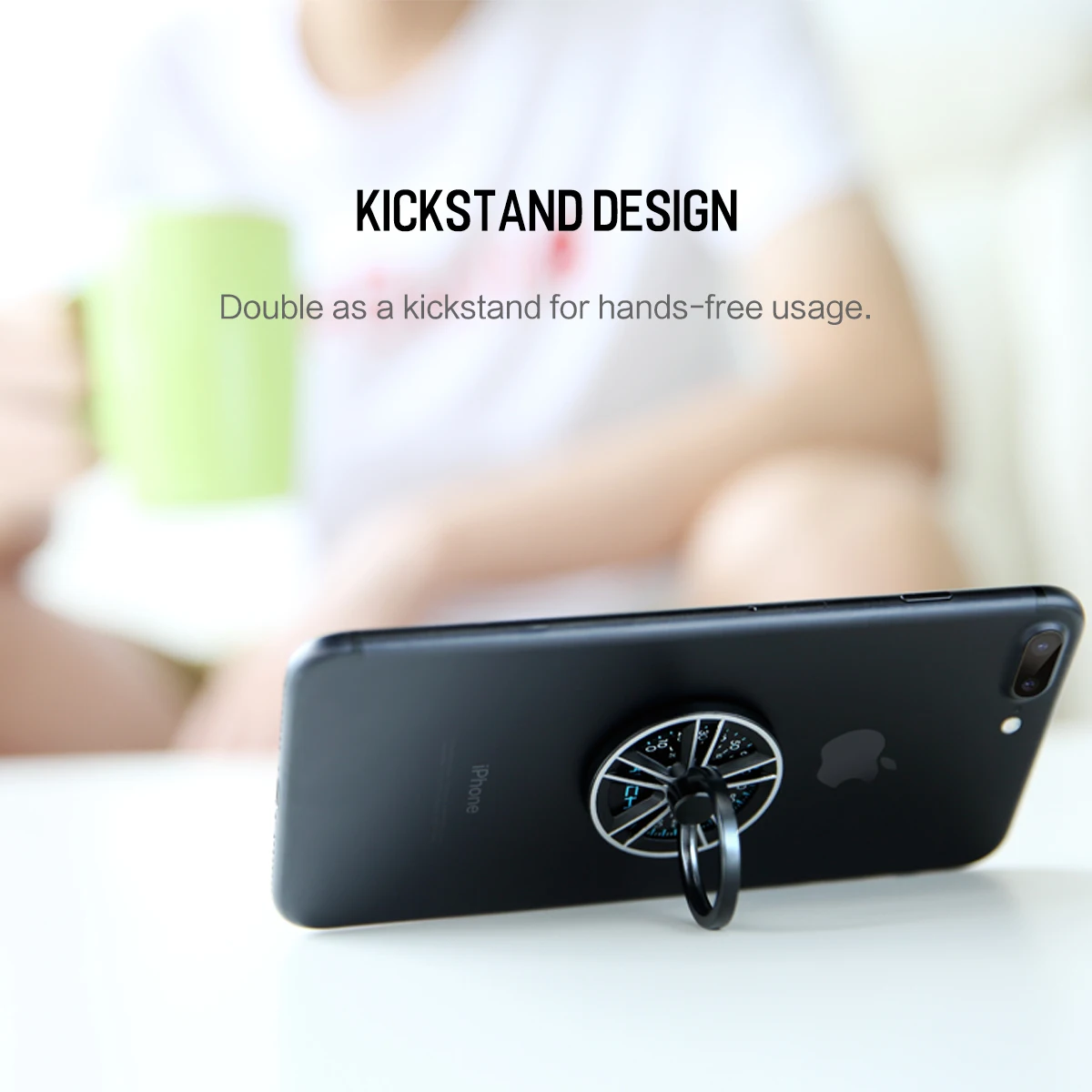 For iPhone/ Samsung/ XiaoMi Fidget Spinner Ring Holder, ROCK High Speed Hand Finger Spinner Ring Holder 360 Degree Metal Holder For iPhone/ Samsung/ XiaoMi Fidget Spinner Ring Holder, ROCK High Speed Hand Finger Spinner Ring Holder 360 Degree Metal Holder