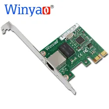 Сетевая карта Winyao I210T PCI-E X1 Gigabit Ethernet(NIC), медный порт RJ45, PCI Express 2,1x1, I210-T1 1000M I210T1 lan i210