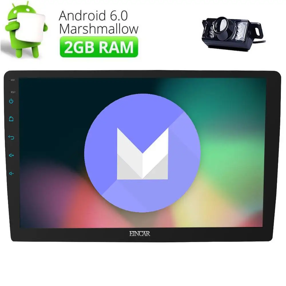 Clearance CAM Android 6.0 2GB 10.1"2DIN Car GPS Radio Bluetooth Double DIN 3G Touch NO DVD 0