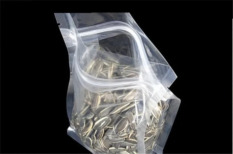 10 шт Пластиковый стоячий пакет прозрачный пакет на молнии большой мешок для хранения молнии кофейные бобы/пакеты для упаковки орехов пакеты для хранения