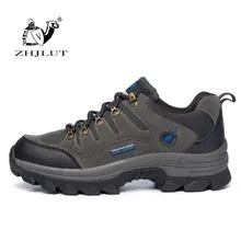 ZHJLUT/Женская походная обувь; ботинки для скалолазания на открытом воздухе; замшевая спортивная обувь; Мужская обувь для туризма; нескользящая обувь