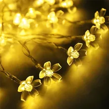 Flower Garland Battery Powered LED String Fairy Lights Cherry Blossom Crystal Garland For Indoor Festival Decoration Multi color Flower Garland Battery Powered LED String Fairy Lights Cherry Blossom Crystal Garland For Indoor Festival Decoration Multi color