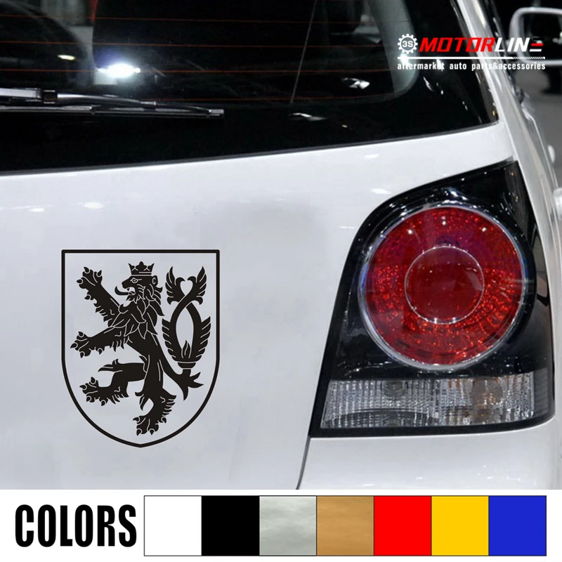 

Czech Republic Lion Decal Sticker Czechs Car Vinyl pick size no bkgrd shield