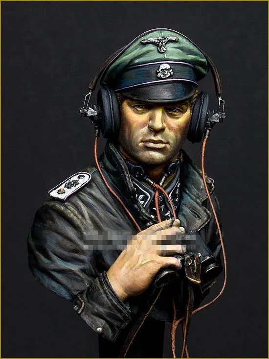 1/10 Risen Bust Model Kits German Waffen Ardennes 1944(II)(No etched sheet) Unassambled Unpainted