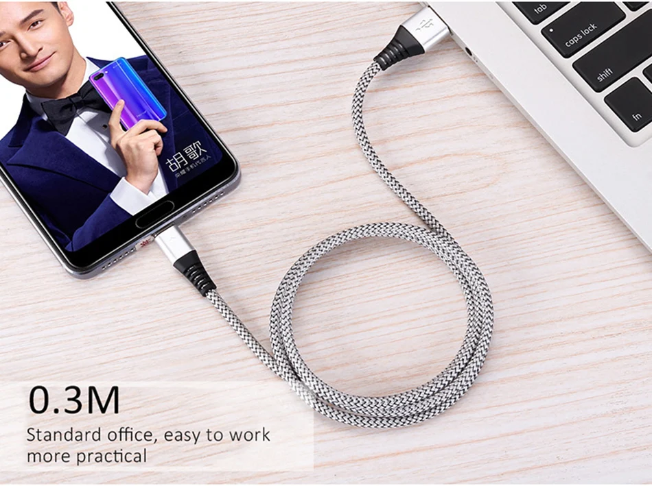 NOHON Led USB Type C Charge Sync Data Line For SamSung Gaxaly S8 Plus 2.4A Fast Charging For Xiaomi Mi5 Phone Charger Cable 1 (17)