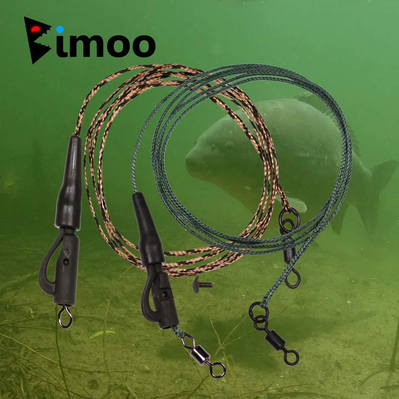 Bimoo 2pieces Readymade Carp Fishing Chod Rig Terminal Tackle Set For