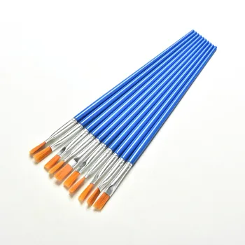 

10Pcs Round Pointed Tip Nylon Hair Watercolor Gouache Paint Brushes Painting Brush Set Art Supplies