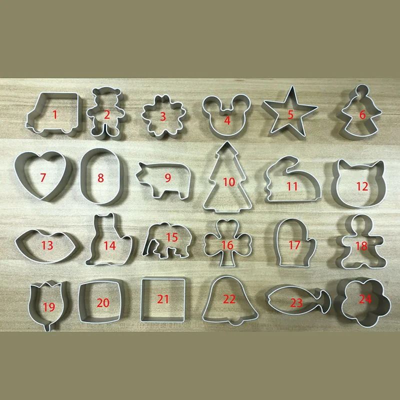 

Aluminum Alloy Cookie Cutter Animal Shape Baking Cute Cookie Molds Cake Decorating Tool Bread Mold 1 Piece