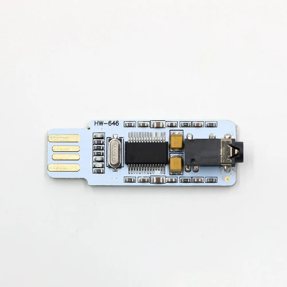 Мини PCM2704 USB Аудио Звуковая карта DAC декодер плата Бесплатный привод для ПК ноутбука