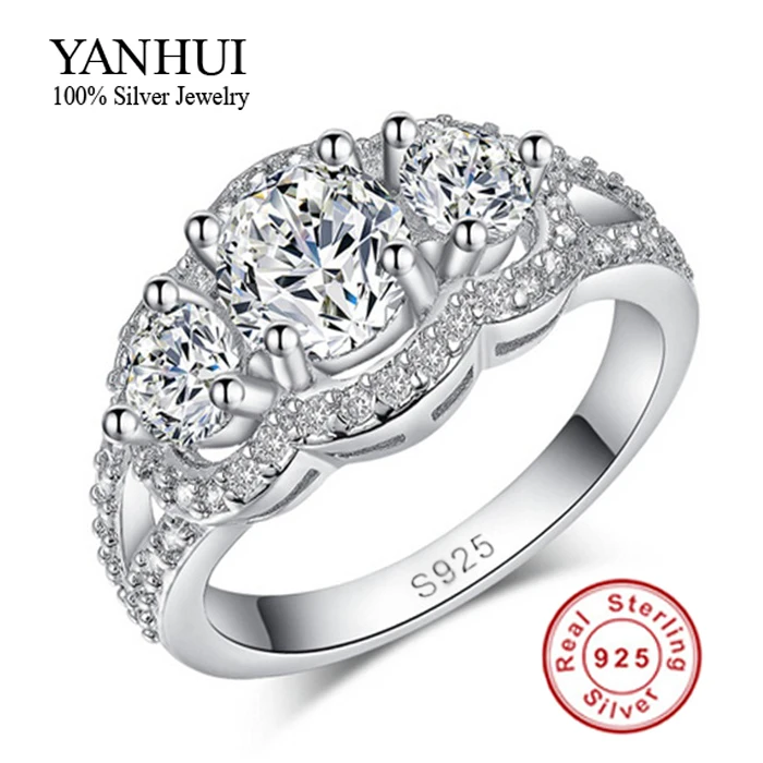 purity silver wedding rings for women 925 sterling silver crystal simulated diamant rings jewelry wholesale bkjz089 - Wholesale Wedding Rings purity silver wedding rings for women 925 sterling silver crystal simulated diamant rings jewelry wholesale bkjz089 - Wholesale Wedding Rings