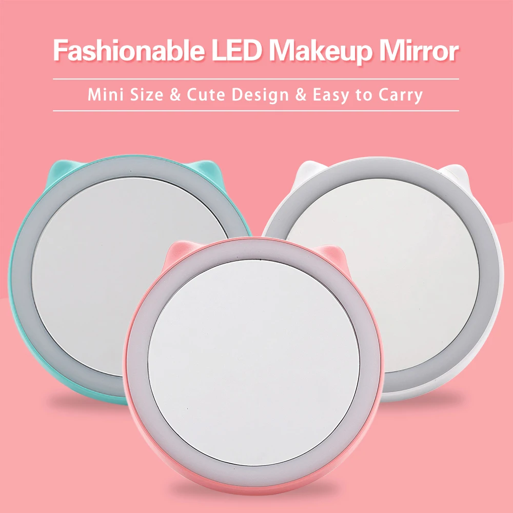 

Portable 3-in-1 Multi-function LED Mirror Lights Makeup Mirror Lamp & Power Bank 5200mAh Beauty Cosmetic Mirror