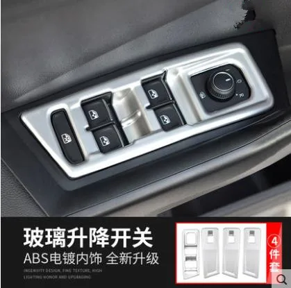Автомобильная дверь ABS поручни подъемный ключ патч для панели управления окон для Volkswagen T-Roc автостайлинг - Цвет: See the figure
