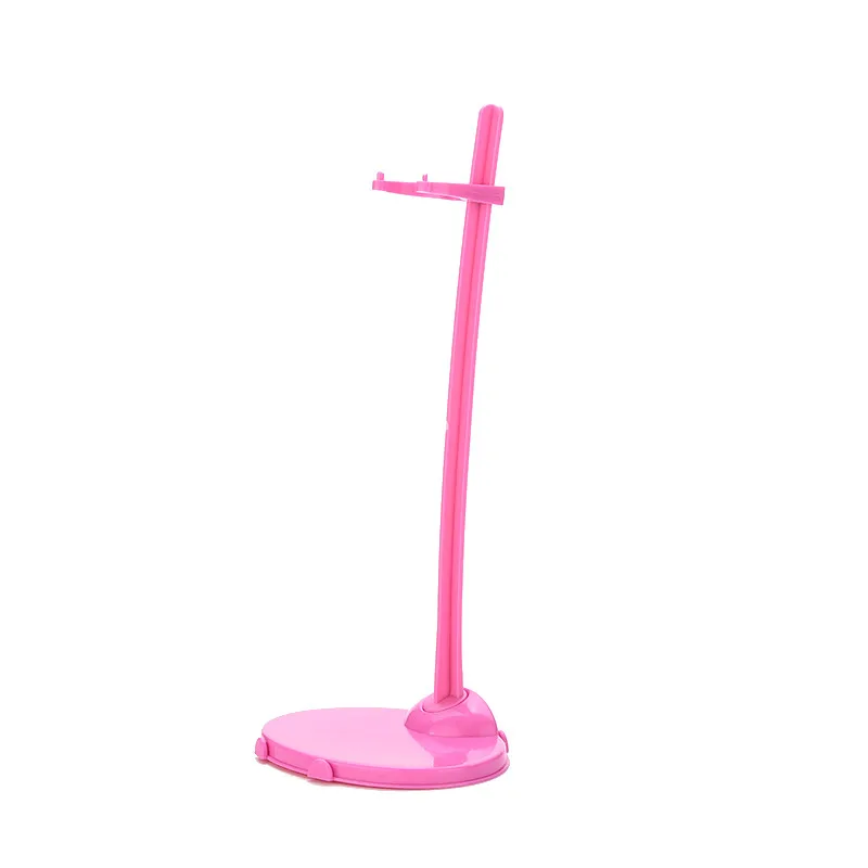 21,5 см пластиковые вешалки, 2 цвета, розовый прозрачный держатель для одежды для куклы