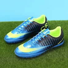 Высокие футбольные бутсы высокого качества, Дышащие футбольные бутсы для помещений, профессиональные тренировочные бутсы, футбольная обувь TF, кроссовки