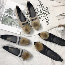 Мокасины с закрытым носком и помпоном; женские универсальные лоферы с острым носком; удобная женская обувь без застежки; Эспадрильи на плоской подошве; женская обувь