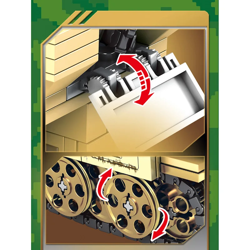 Военный бронированный автомобиль Танк самолет строительные блоки Technic City Army WW2