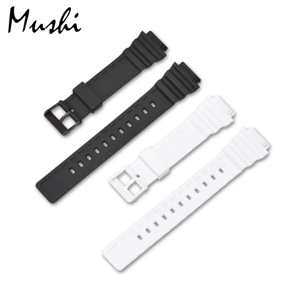 Часы MS ремешок для Casio MRW 200H черный мужской часов с пряжкой чехол + инструмент|strap for