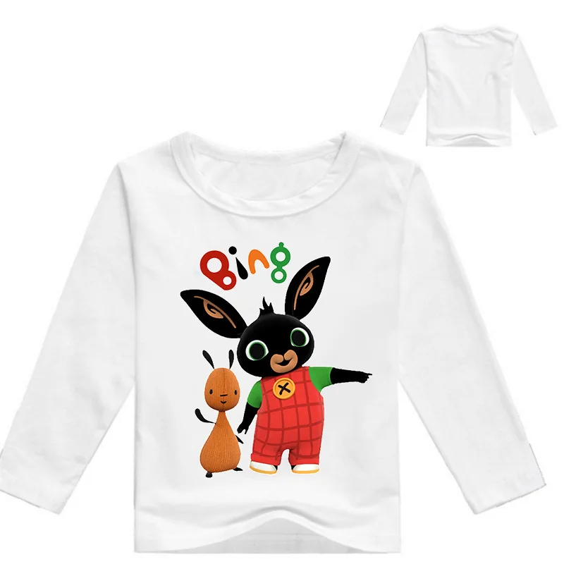 Z& Y/2-16 футболка с длинным рукавом для мальчиков с рисунком кролика из мультфильма GB Bing Bung, Детская рубашка Топы с длинными рукавами для мальчиков, детские футболки на весну и осень - Цвет: COLOR 3