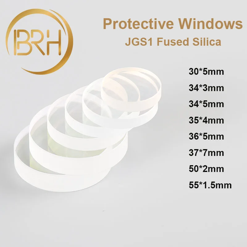 Стекло лазерная защита объектива/Зеркальное окошечко, защитные окошки Dia30/33/34/35/35,5/36/37/40/50/55 для волокно лазерной резки машина