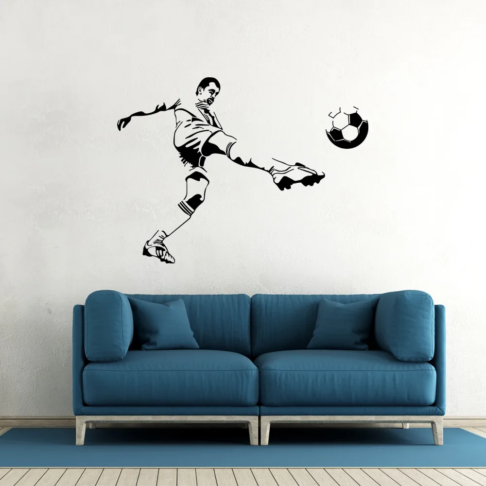 Football stickers Soccer Ball Vinyl Wall Decal Art Children Wall