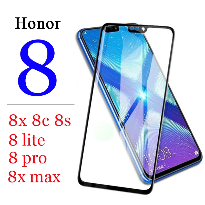 

Protective glass on the for huawei honor 8x 8c 8s 8 x c s max pro lite light armor verre display huaway huawie protector s8 x8