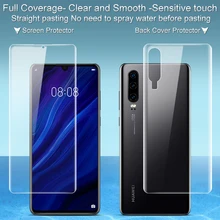 IMAK Hydrogel III 3 пленка для huawei P30 Pro защита экрана задняя Передняя Задняя мягкая прозрачная защитная пленка с полным покрытием