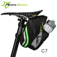 ROCKBROS Bicycle Bike Rear Bags Outdoor Cycling Mountain Road Bike Back Seat Tail Pouch Package Rainproof Nylon Bike Saddle Bag