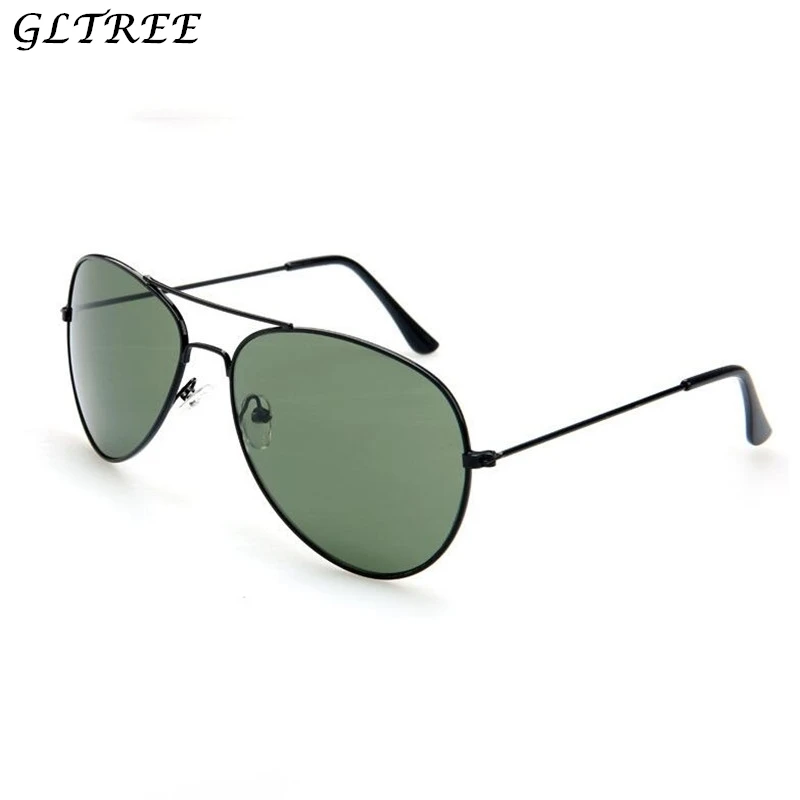 

GLTREE Fashion Sunglasses Man Metal Frame Brand Designer Vintage Pilot Sunglasses High Quality Men Driving Glasses UV400 G319