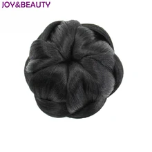 JOY& BEAUTY лепестки модель 4 дюйма синтетические шиньон высокое Температура волокна плетеные клип в пучок волосы, парик, заколки, заколки для волос, трессы, 4 цвета