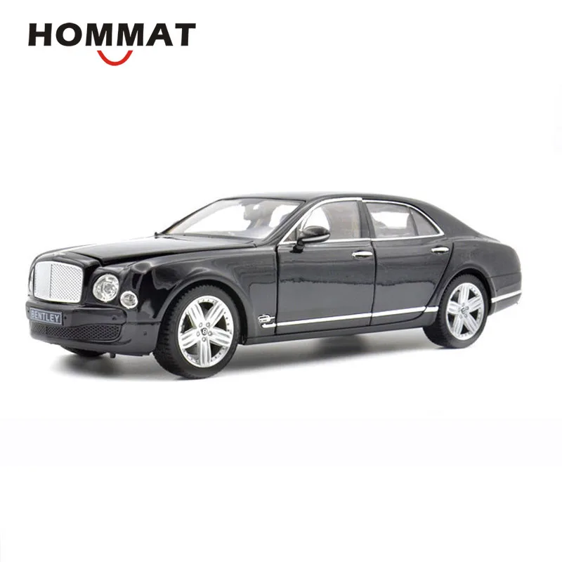 Моделирование 1:18 Bentley Mulsanne Limousine литая модель автомобиля коллекция игрушек модель автомобиля украшение подарок для детей - Цвет: Черный