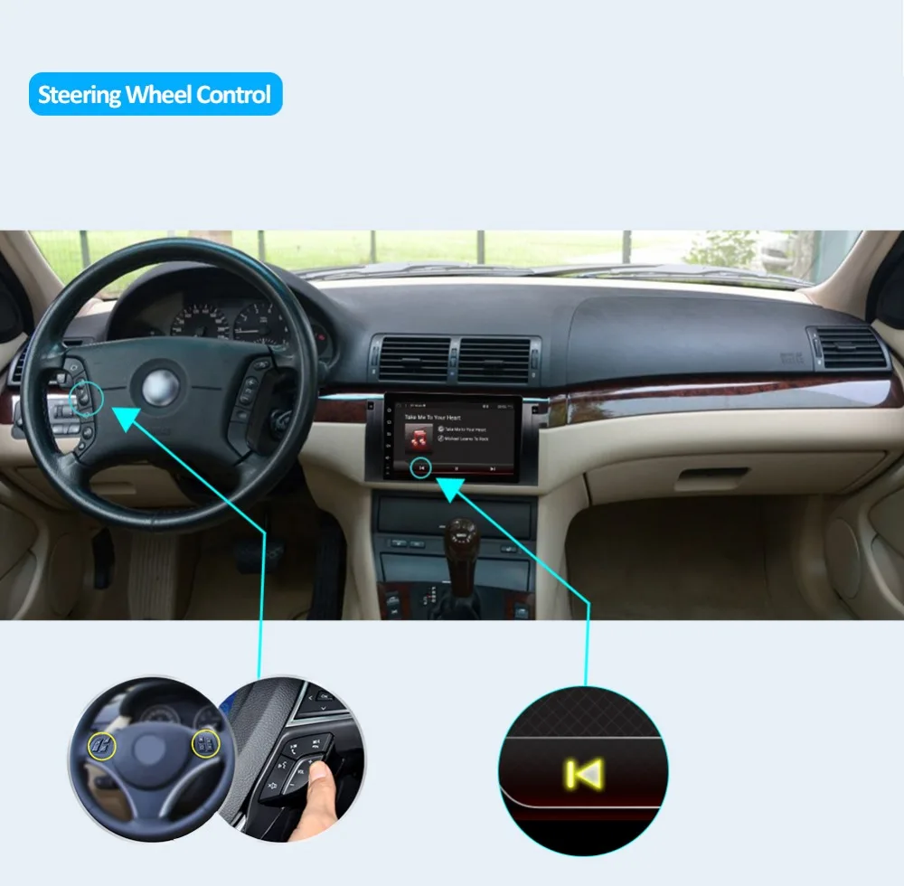 Discount Android 9.0 Car DVD Player For BMW X5 E53 E39 GPS stereo audio navigation multimedia screen head unit with GPS Navigation radio 3