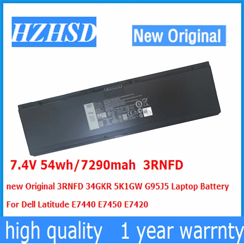 Новый оригинальный аккумулятор для ноутбука Dell Latitude E7440 E7450 E7420 7 4 В 54 Вт/7290 мАч 3RNFD