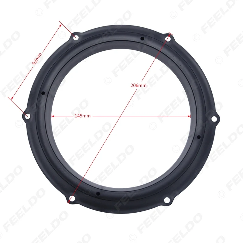 FEELDO 1 пара 6,5 дюймов динамик разделитель прокладка для гудка крепления Адаптер для Volkswagen Magoton для Skoda коврик проочный держатель# HQ5524