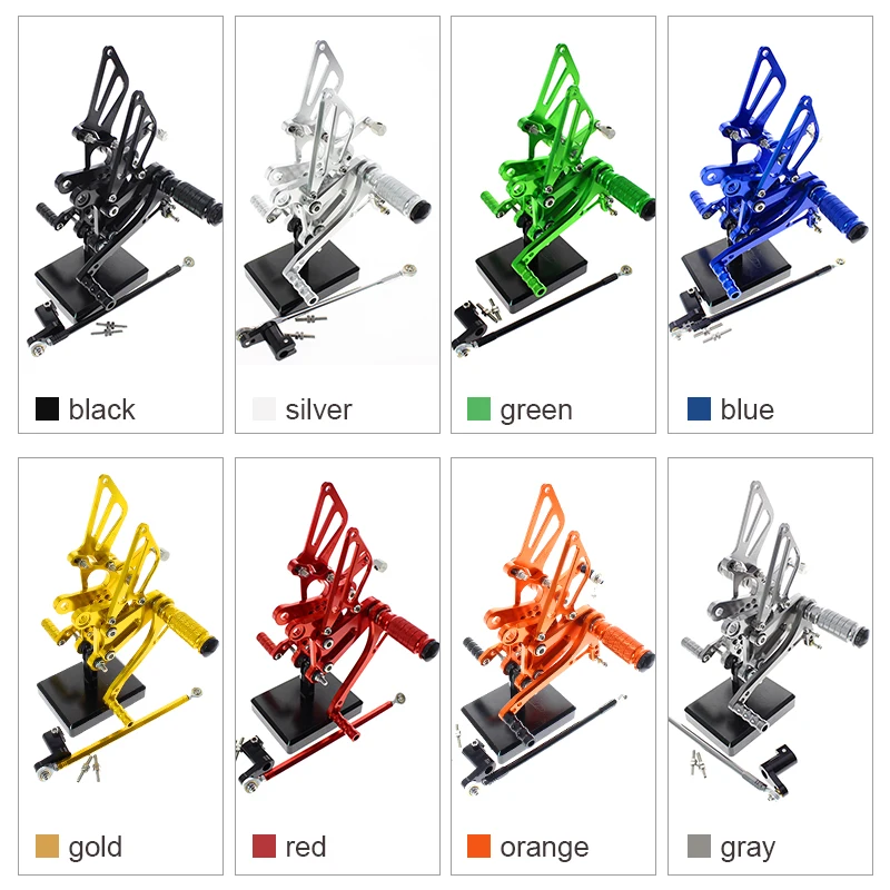

CNC Aluminum Motorcycle Foot Rest Rearset Footpegs Footrest Foot Pegs Pads Pedals For Honda CBR150 CBR150R CBR125 2004 - 2010