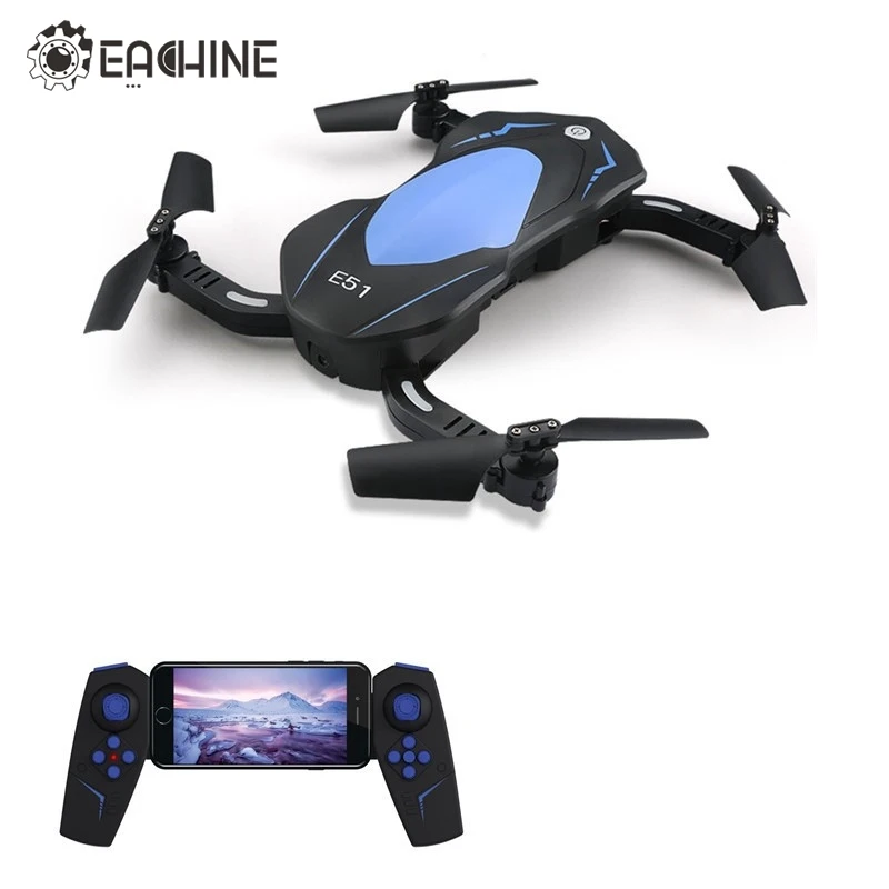 Eachine E51 WiFi FPV With 720P Camera Selfie Drone Altitude Hold Foldable Arm RC Drones Quadcopter Toys Gift RTF VS JJRC H37 H47 Eachine E51 WiFi FPV With 720P Camera Selfie Drone Altitude Hold Foldable Arm RC Drones Quadcopter Toys Gift RTF VS JJRC H37 H47