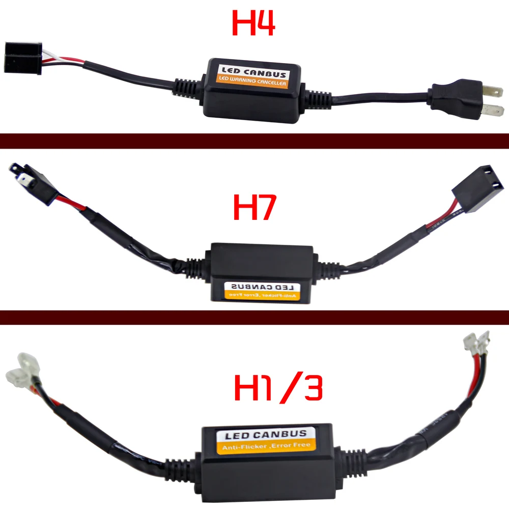 Ошибок светодиодный CANBUS супер декодер H1 H4 H7 H11 9005 9006 HB2 адаптер анти-мерцание для Светодиодный фар автомобиля наборы колб Противотуманные огни