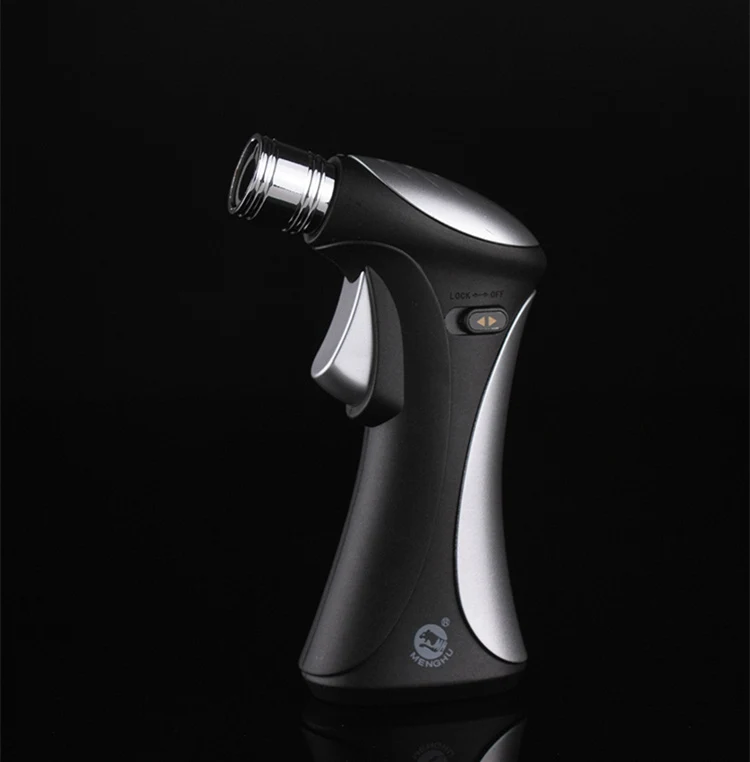 Spray Gun Jet Torch Turbo Butane Cigar Lighter Cigarette Accessories Windproof Safety Lock for Child Fire Ignition Burner
