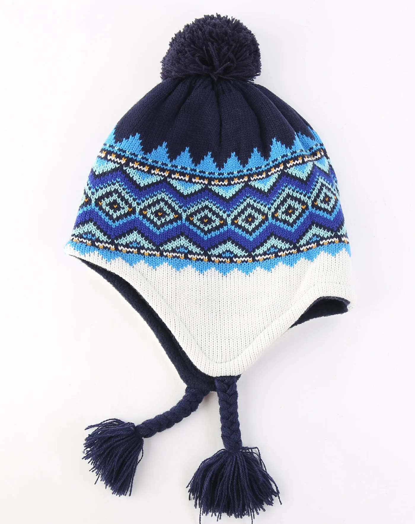 Connectyle Toddler Infant Baby Fleece Lined Knit Kids Hat with Earflap Winter Hat